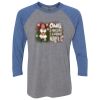 Unisex Triblend Three-Quarter Raglan T-Shirt Thumbnail