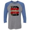 Unisex Triblend Three-Quarter Raglan T-Shirt Thumbnail