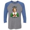 Unisex Triblend Three-Quarter Raglan T-Shirt Thumbnail