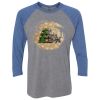 Unisex Triblend Three-Quarter Raglan T-Shirt Thumbnail