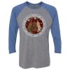 Unisex Triblend Three-Quarter Raglan T-Shirt Thumbnail