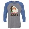 Unisex Triblend Three-Quarter Raglan T-Shirt Thumbnail