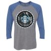 Unisex Triblend Three-Quarter Raglan T-Shirt Thumbnail