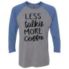 Unisex Triblend Three-Quarter Raglan T-Shirt Thumbnail