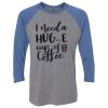 Unisex Triblend Three-Quarter Raglan T-Shirt Thumbnail