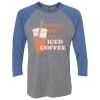 Unisex Triblend Three-Quarter Raglan T-Shirt Thumbnail