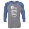 Unisex Triblend Three-Quarter Raglan T-Shirt Thumbnail