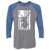 Unisex Triblend Three-Quarter Raglan T-Shirt Thumbnail