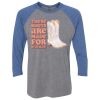 Unisex Triblend Three-Quarter Raglan T-Shirt Thumbnail