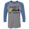 Unisex Triblend Three-Quarter Raglan T-Shirt Thumbnail