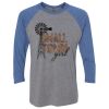 Unisex Triblend Three-Quarter Raglan T-Shirt Thumbnail