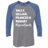 Unisex Triblend Three-Quarter Raglan T-Shirt Thumbnail