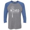 Unisex Triblend Three-Quarter Raglan T-Shirt Thumbnail