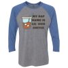 Unisex Triblend Three-Quarter Raglan T-Shirt Thumbnail