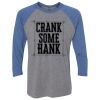 Unisex Triblend Three-Quarter Raglan T-Shirt Thumbnail