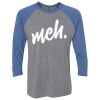 Unisex Triblend Three-Quarter Raglan T-Shirt Thumbnail