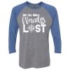 Unisex Triblend Three-Quarter Raglan T-Shirt Thumbnail