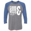 Unisex Triblend Three-Quarter Raglan T-Shirt Thumbnail