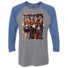 Unisex Triblend Three-Quarter Raglan T-Shirt Thumbnail