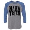 Unisex Triblend Three-Quarter Raglan T-Shirt Thumbnail