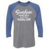 Unisex Triblend Three-Quarter Raglan T-Shirt Thumbnail