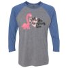 Unisex Triblend Three-Quarter Raglan T-Shirt Thumbnail