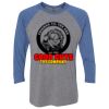 Unisex Triblend Three-Quarter Raglan T-Shirt Thumbnail