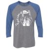 Unisex Triblend Three-Quarter Raglan T-Shirt Thumbnail