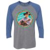 Unisex Triblend Three-Quarter Raglan T-Shirt Thumbnail