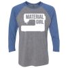 Unisex Triblend Three-Quarter Raglan T-Shirt Thumbnail