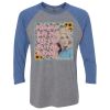 Unisex Triblend Three-Quarter Raglan T-Shirt Thumbnail