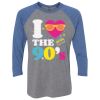 Unisex Triblend Three-Quarter Raglan T-Shirt Thumbnail