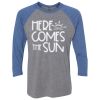 Unisex Triblend Three-Quarter Raglan T-Shirt Thumbnail