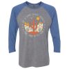 Unisex Triblend Three-Quarter Raglan T-Shirt Thumbnail