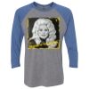 Unisex Triblend Three-Quarter Raglan T-Shirt Thumbnail