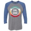 Unisex Triblend Three-Quarter Raglan T-Shirt Thumbnail