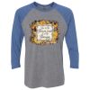 Unisex Triblend Three-Quarter Raglan T-Shirt Thumbnail