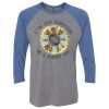 Unisex Triblend Three-Quarter Raglan T-Shirt Thumbnail