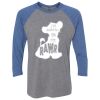 Unisex Triblend Three-Quarter Raglan T-Shirt Thumbnail