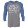 Unisex Triblend Three-Quarter Raglan T-Shirt Thumbnail