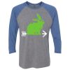 Unisex Triblend Three-Quarter Raglan T-Shirt Thumbnail