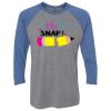 Unisex Triblend Three-Quarter Raglan T-Shirt Thumbnail