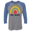 Unisex Triblend Three-Quarter Raglan T-Shirt Thumbnail