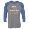 Unisex Triblend Three-Quarter Raglan T-Shirt Thumbnail