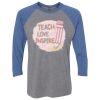 Unisex Triblend Three-Quarter Raglan T-Shirt Thumbnail