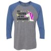 Unisex Triblend Three-Quarter Raglan T-Shirt Thumbnail