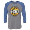 Unisex Triblend Three-Quarter Raglan T-Shirt Thumbnail