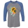 Unisex Triblend Three-Quarter Raglan T-Shirt Thumbnail