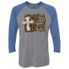 Unisex Triblend Three-Quarter Raglan T-Shirt Thumbnail