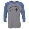 Unisex Triblend Three-Quarter Raglan T-Shirt Thumbnail